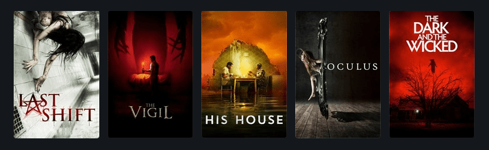 Movie posters of the movies listed below